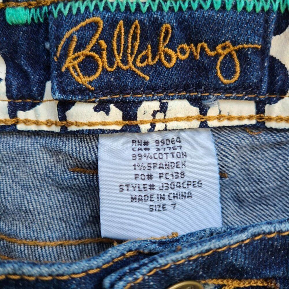 Billabong The Skinny Jean with Zipper Accents size 7 - Picture 13 of 15